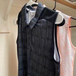 Women adidas sleeveless golf shirt